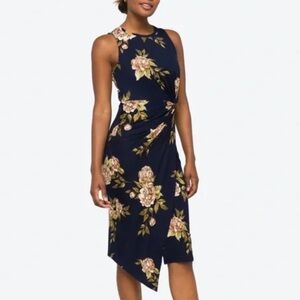 Nine Britton Abigail Brushed Knit Fitted Midi Dress Size Medium